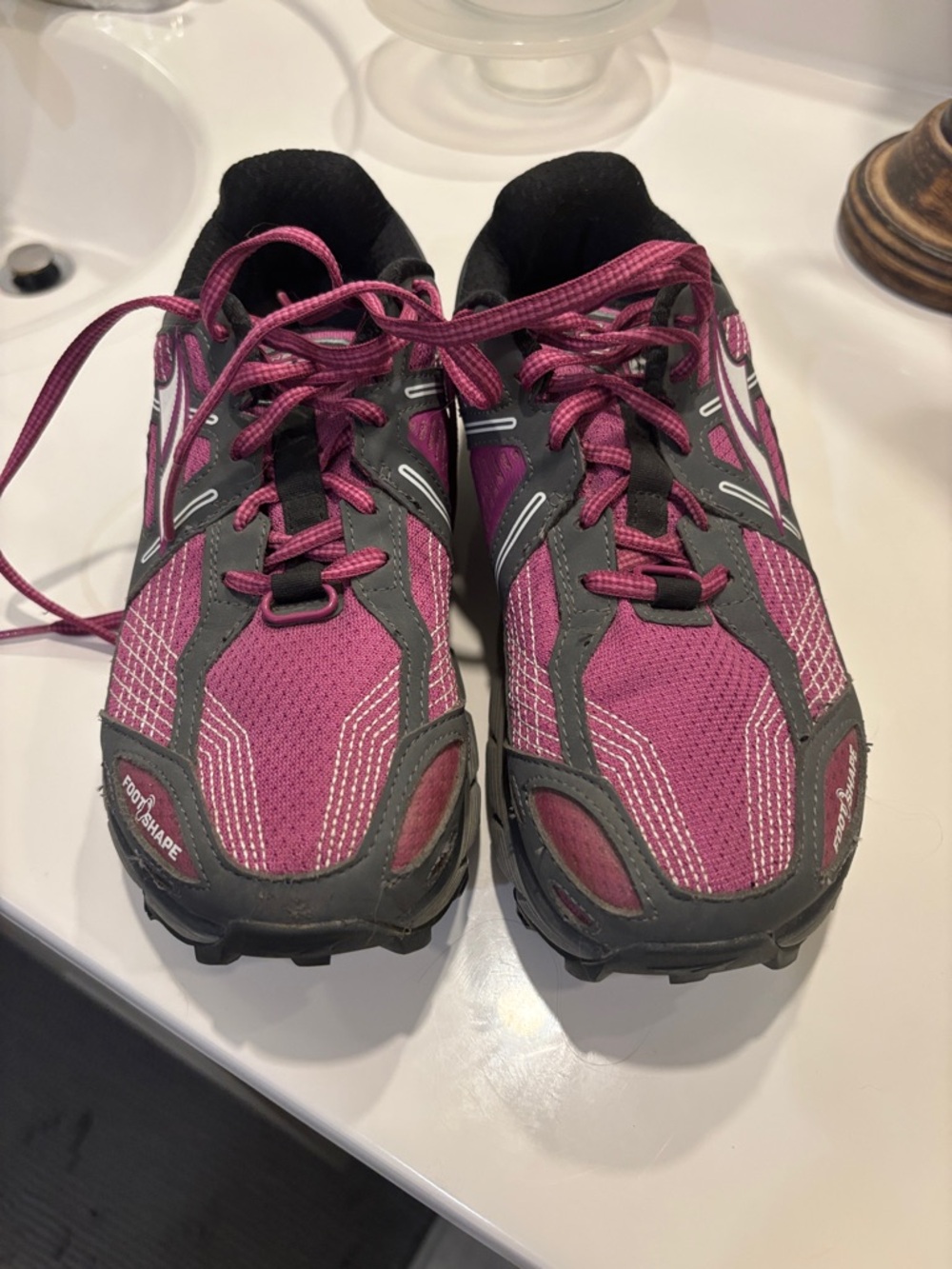 Women's Altra Lone Peak  Trail Hiking  Shoe - Magenta/Gray - Picture 2 of 4